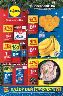 Lidl - aktuálny leták od 4.12.2023 do 10.12.2023