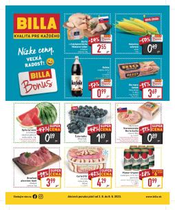 Billa - aktuálny leták od 2.8.2023 do 8.8.2023