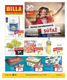 Billa - aktuálny leták od 6.9.2023 do 12.9.2023