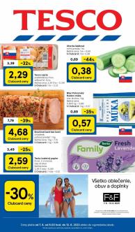 Tesco - aktuálny leták od 7.6.2023 do 13.6.2023