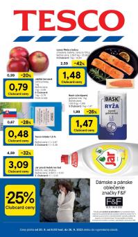 Tesco - aktuálny leták od 20.9.2023 do 26.9.2023