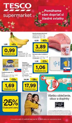 Tesco - aktuálny leták od 8.11.2023 do 14.11.2023