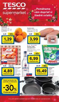 Tesco - aktuálny leták od 15.11.2023 do 21.11.2023