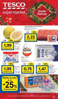 Tesco - aktuálny leták od 22.11.2023 do 28.11.2023