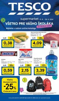 Tesco - aktuálny leták od 21.8.2024 do 27.8.2024